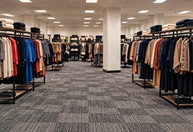 Retail store showroom floor